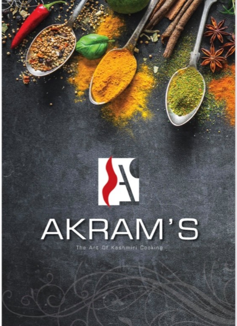 Takeaway Restaurant Menu Page - Akram’s Kashmiri Restaurant - Birmingham