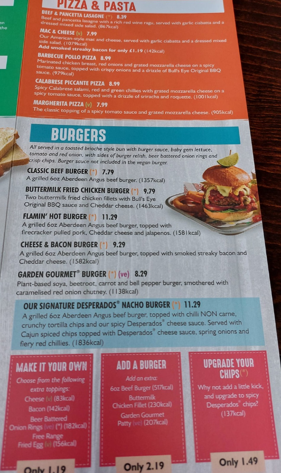 Takeaway Restaurant Menu Page - Hare and Hounds Pub - Kidderminster