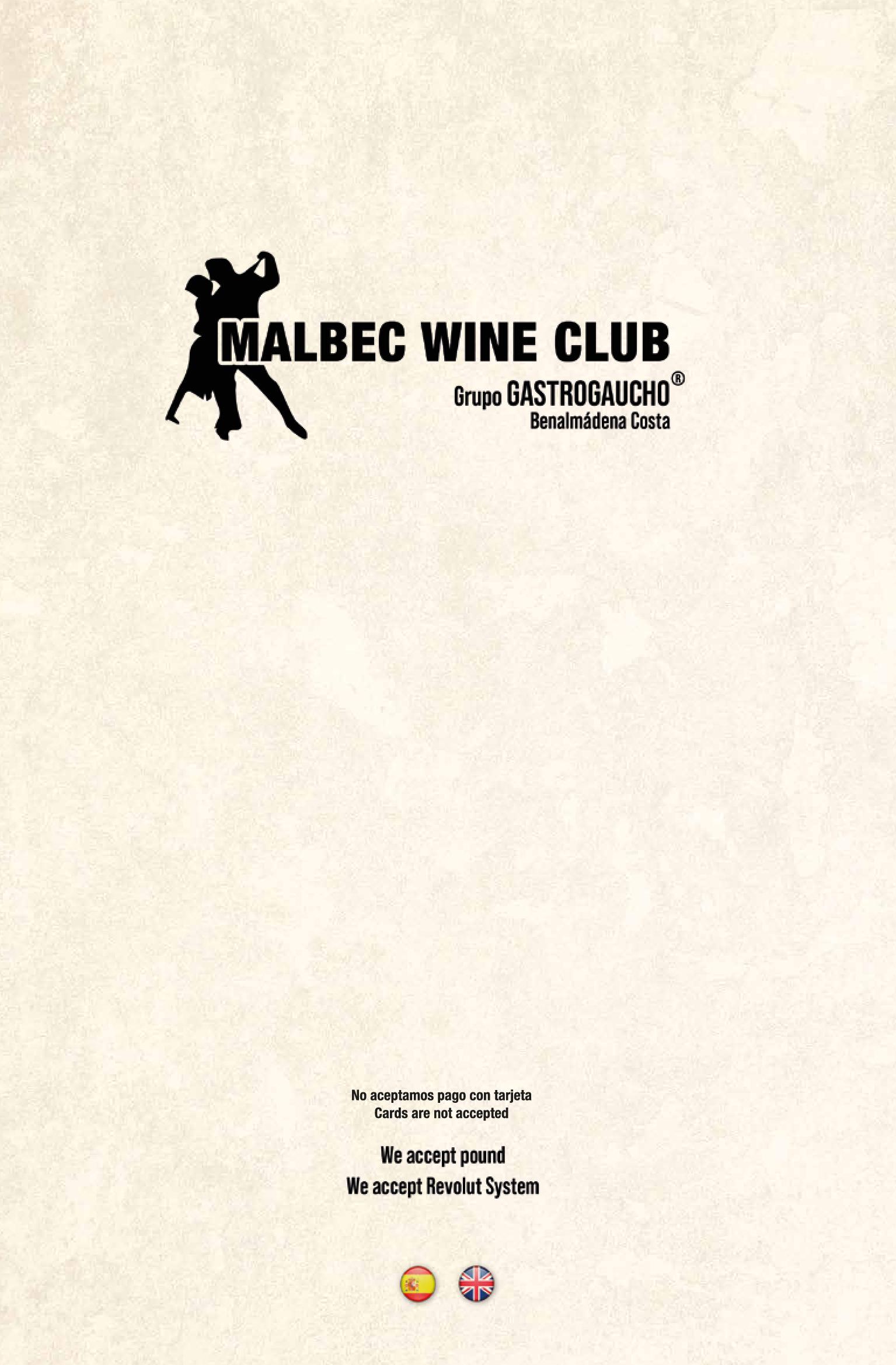 Malbec Wine Club - main menu